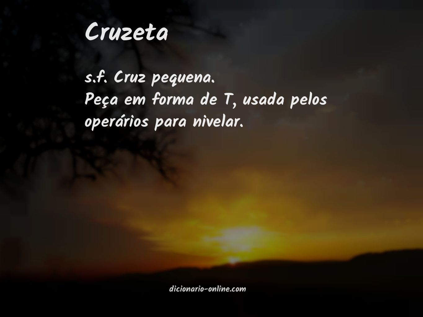 Significado de cruzeta