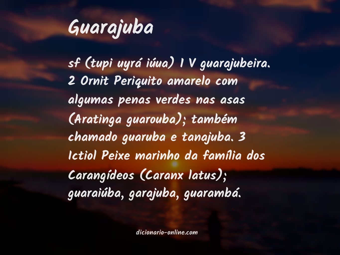 Significado de guarajuba