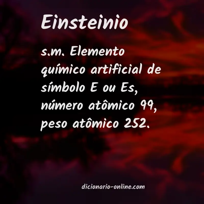 Significado de einsteinio