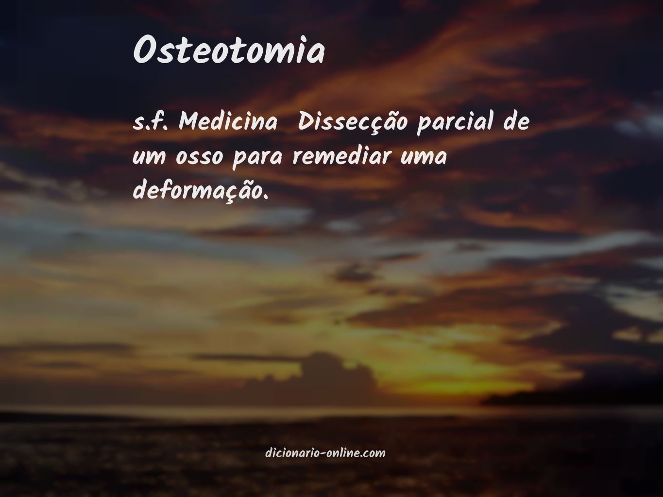 Significado de osteotomia