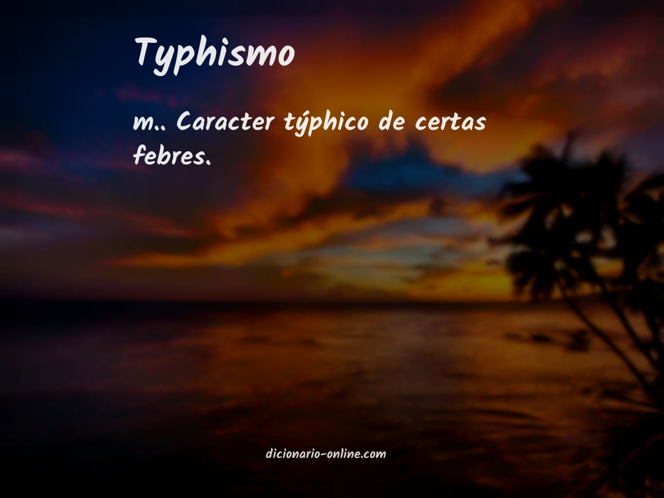 Significado de typhismo