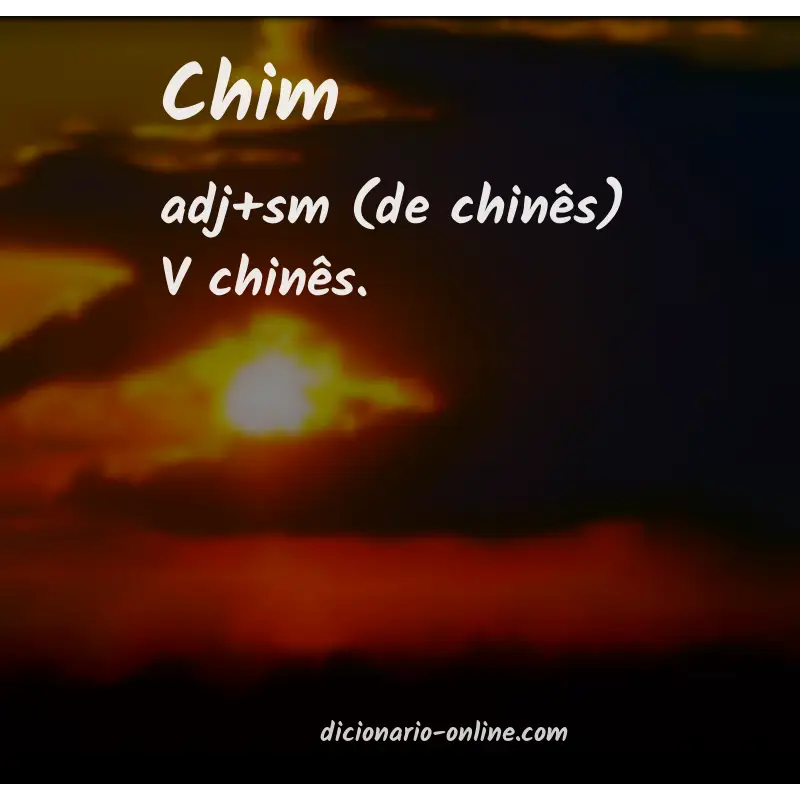 Significado de chim