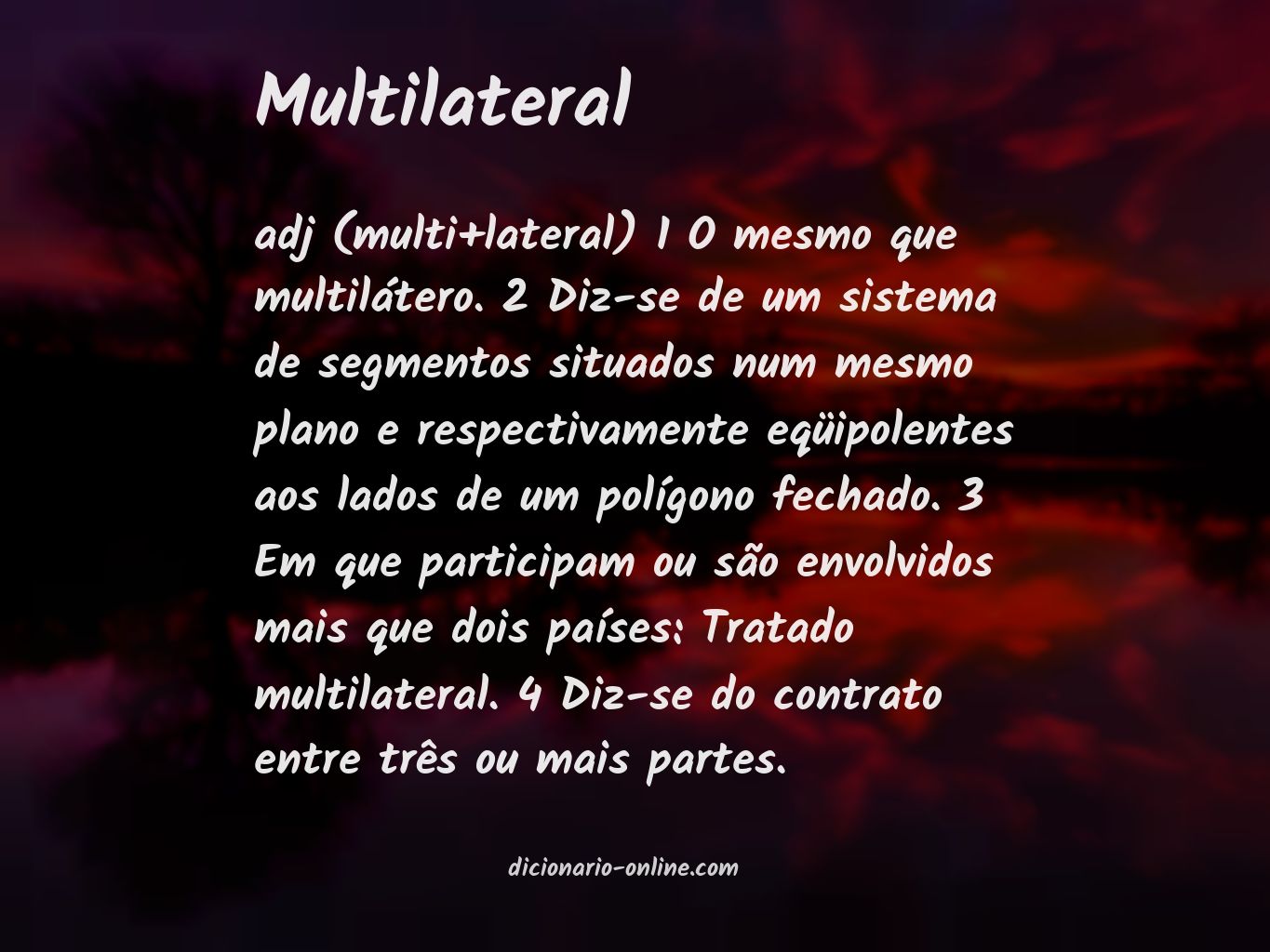 Significado de multilateral