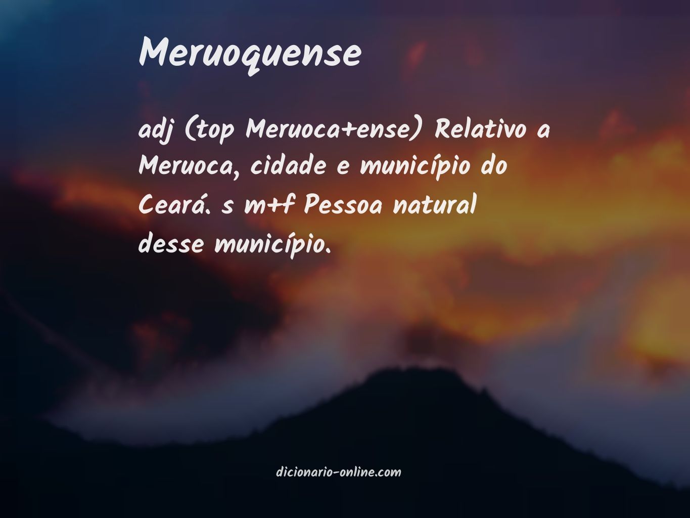 Significado de meruoquense