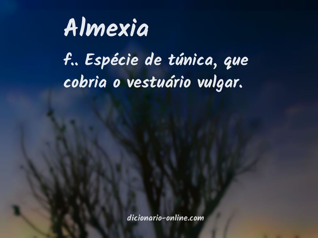 Significado de almexia