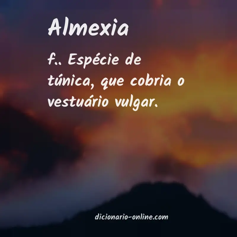 Significado de almexia