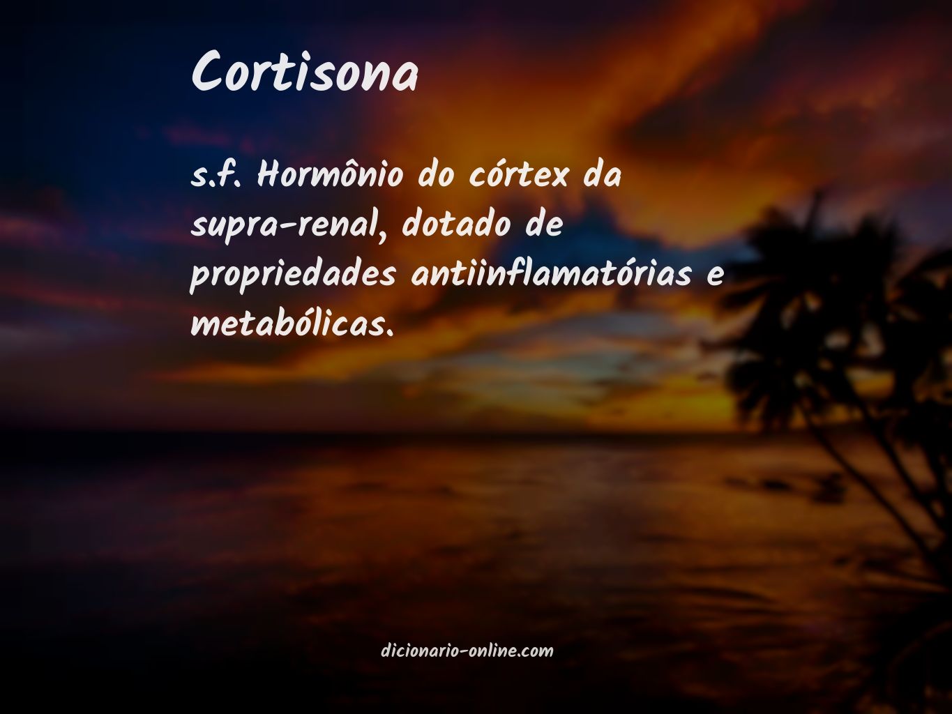 Significado de cortisona