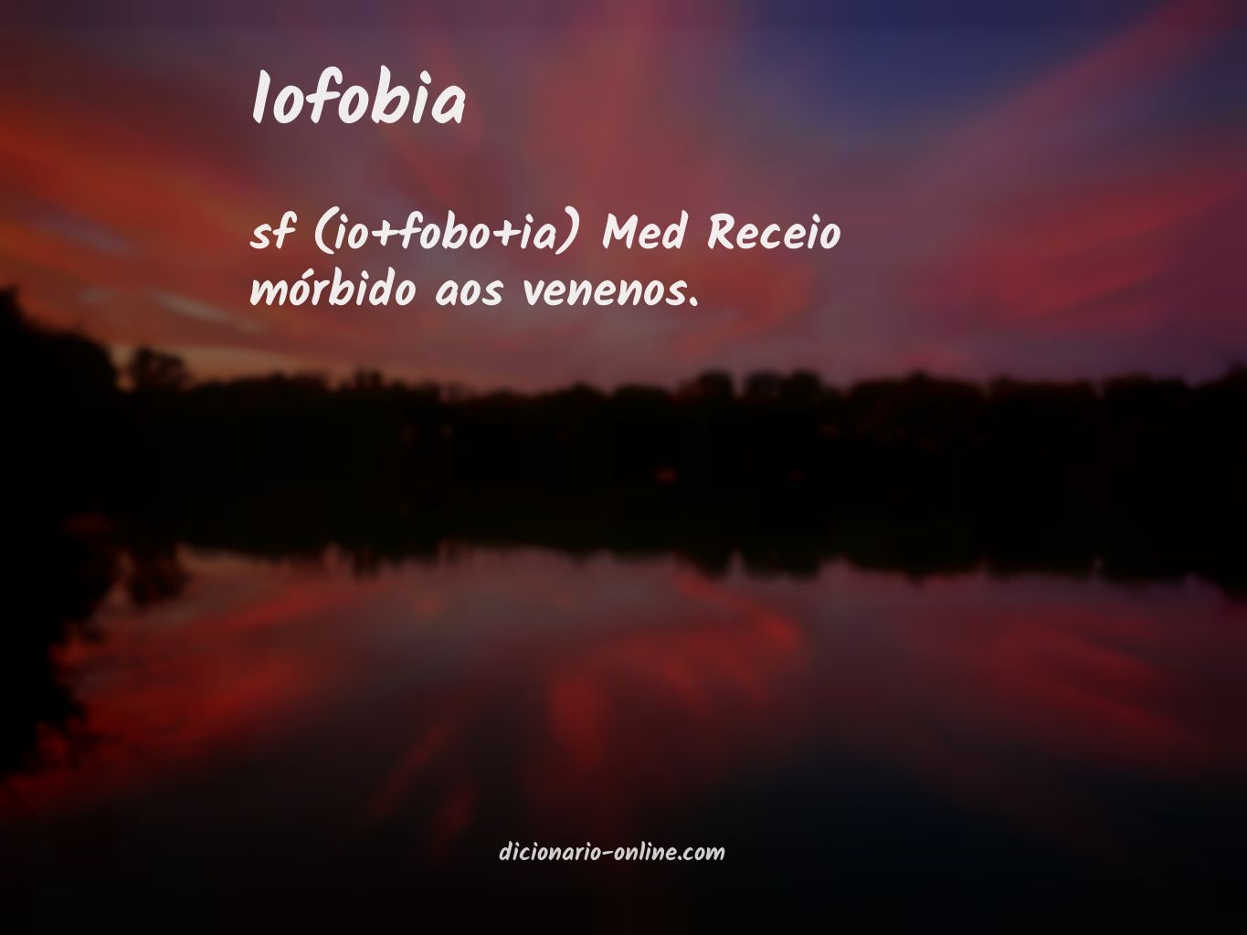 Significado de iofobia