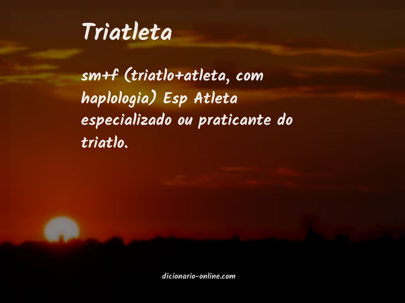 Significado de triatleta