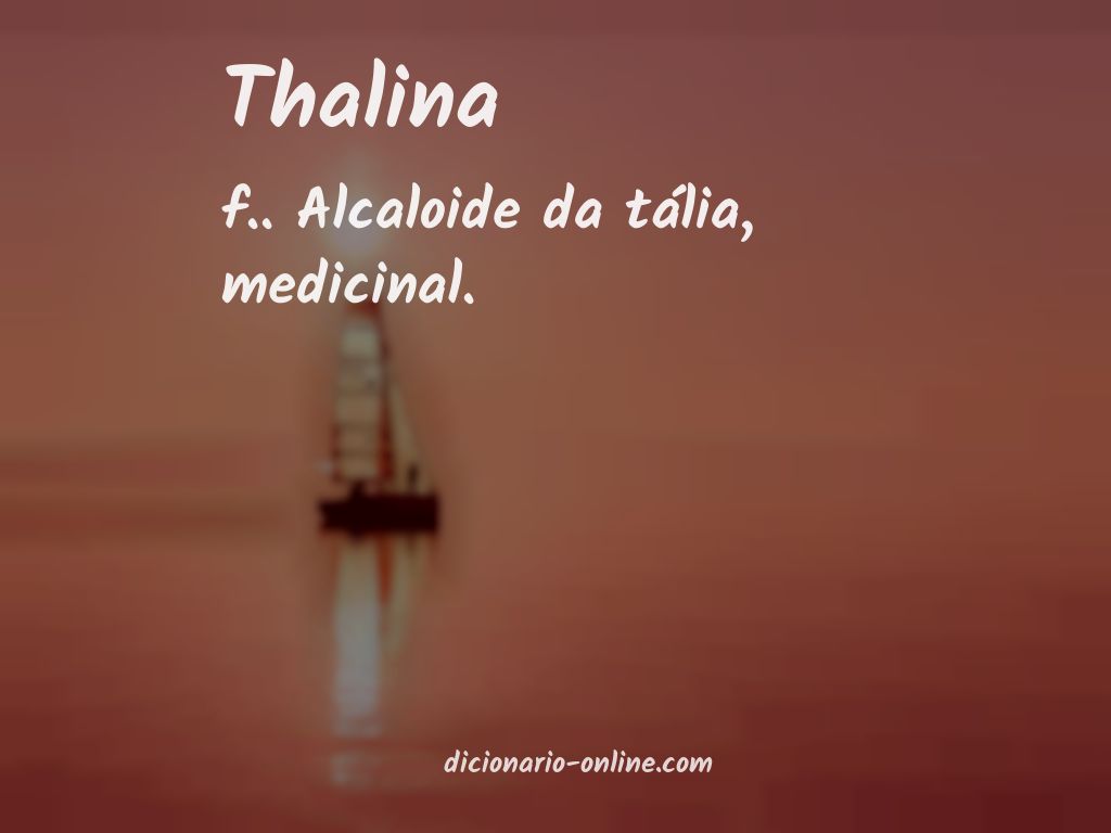 Significado de thalina