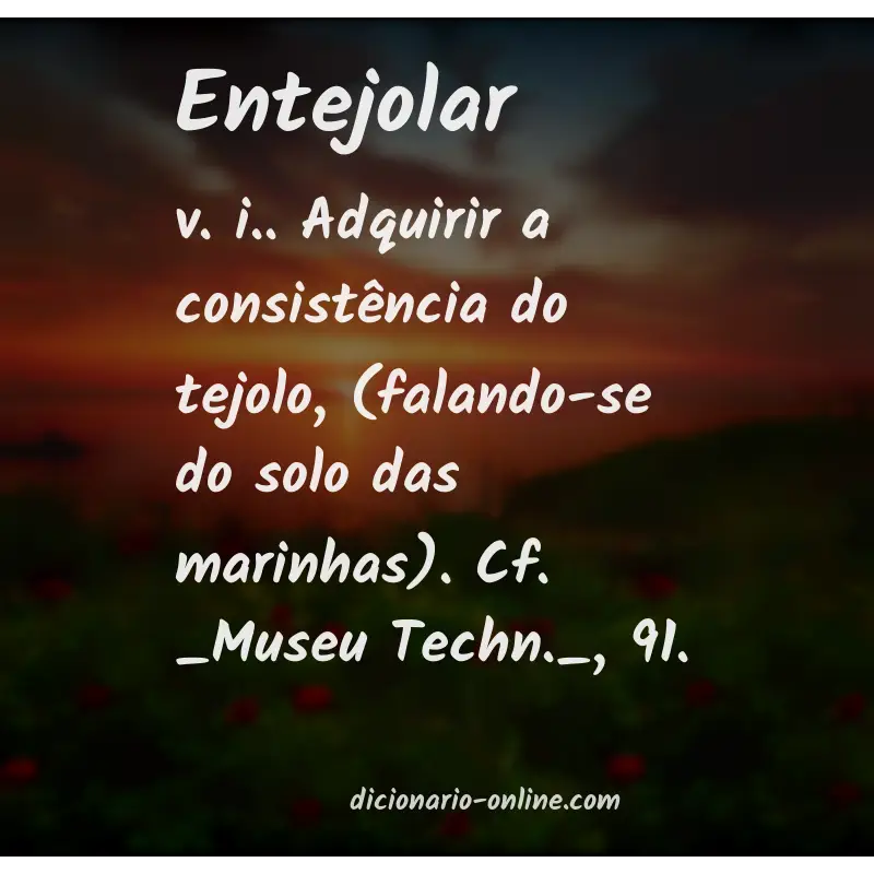 Significado de entejolar