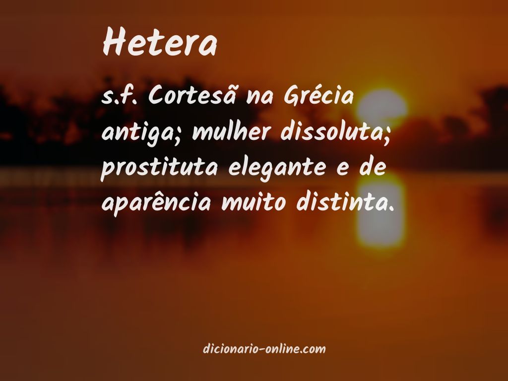 Significado de hetera