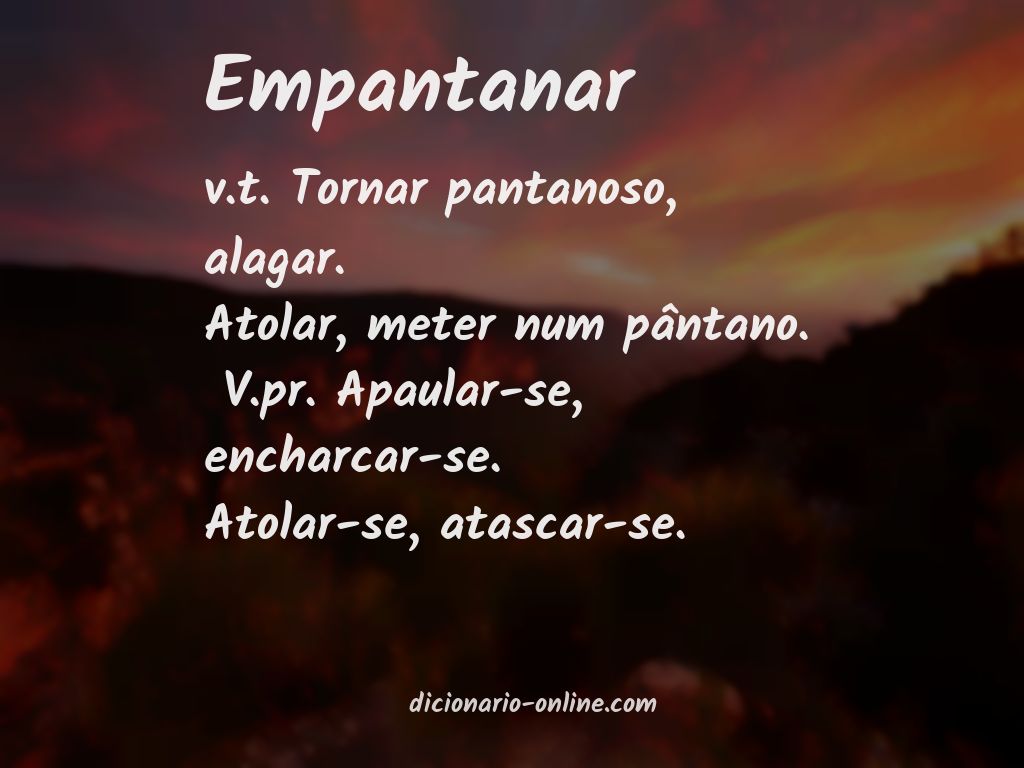 Significado de empantanar