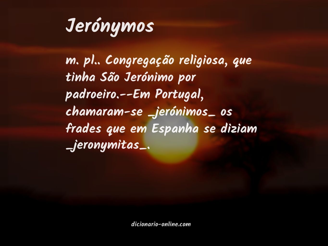 Significado de jerónymos