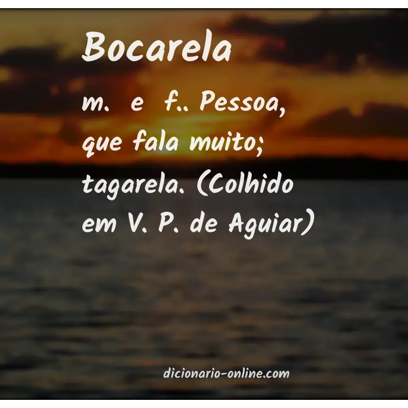 Significado de bocarela