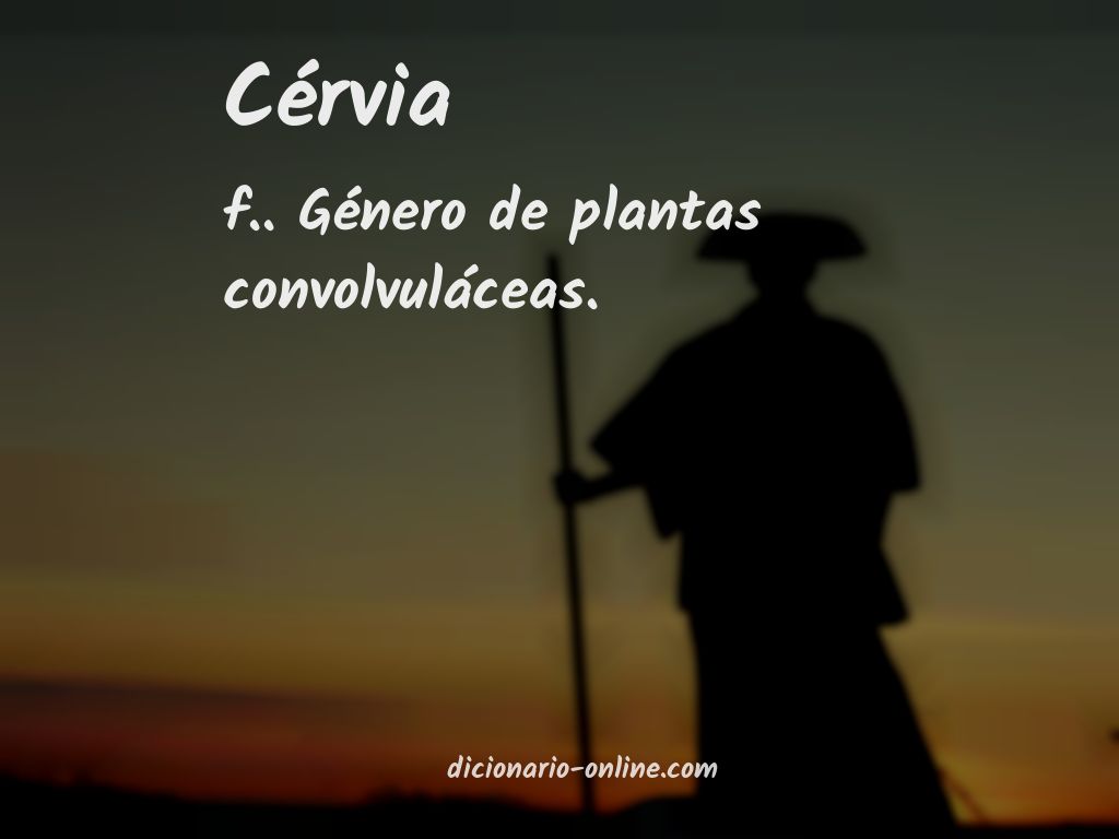 Significado de cérvia