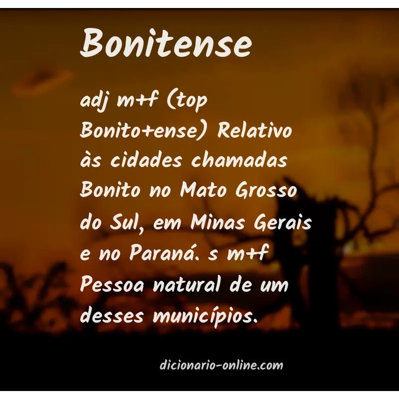Significado de bonitense