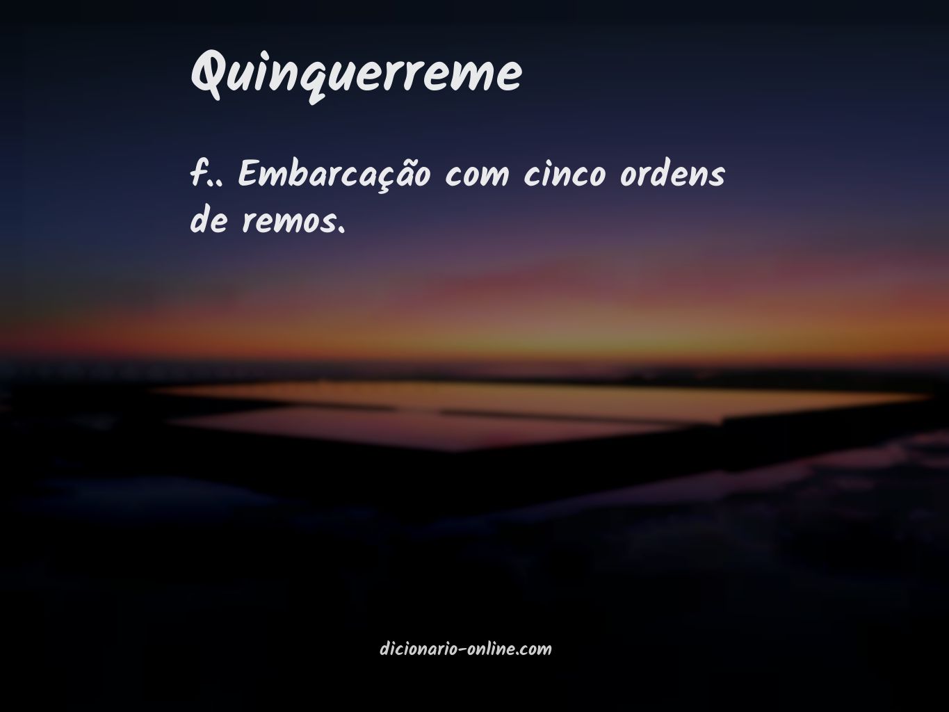 Significado de quinquerreme