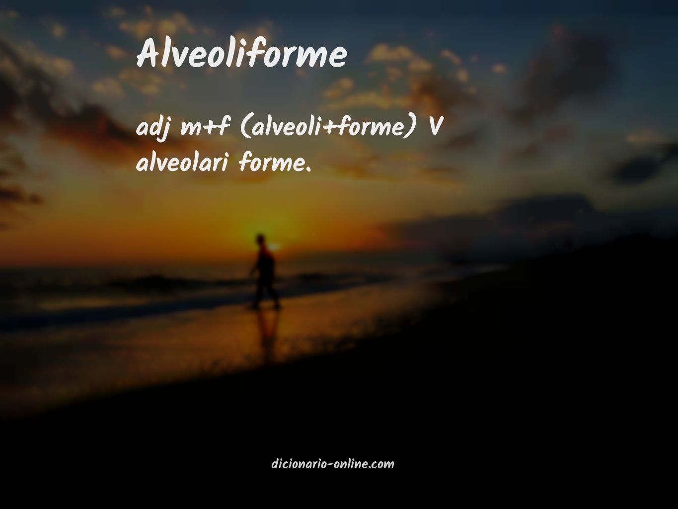 Significado de alveoliforme