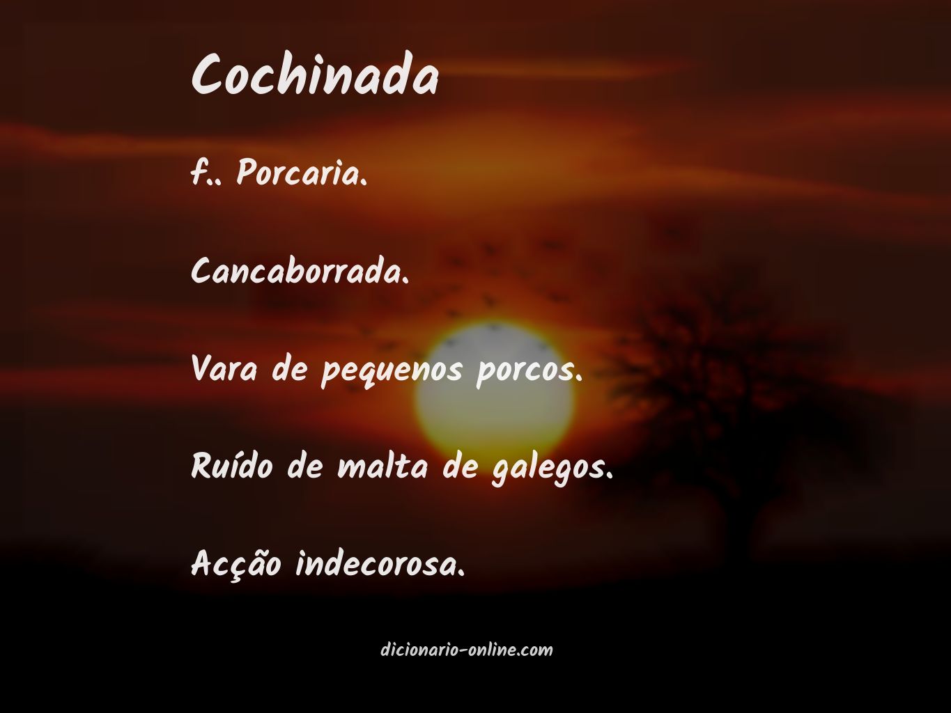 Significado de cochinada