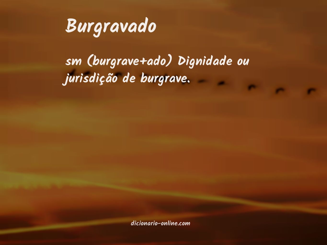 Significado de burgravado