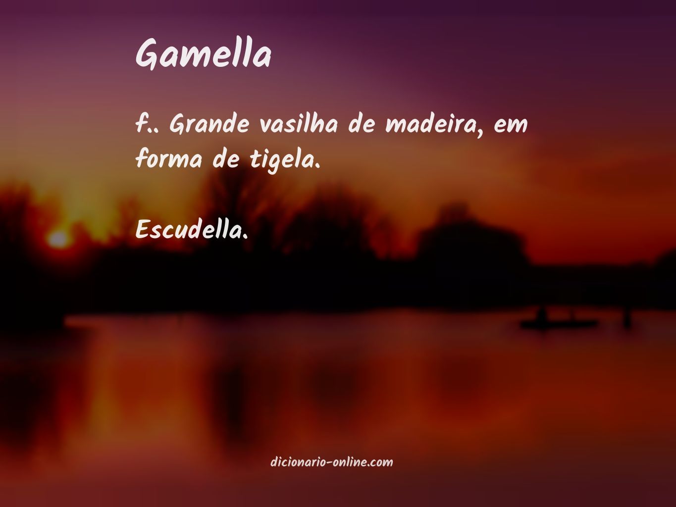 Significado de gamella