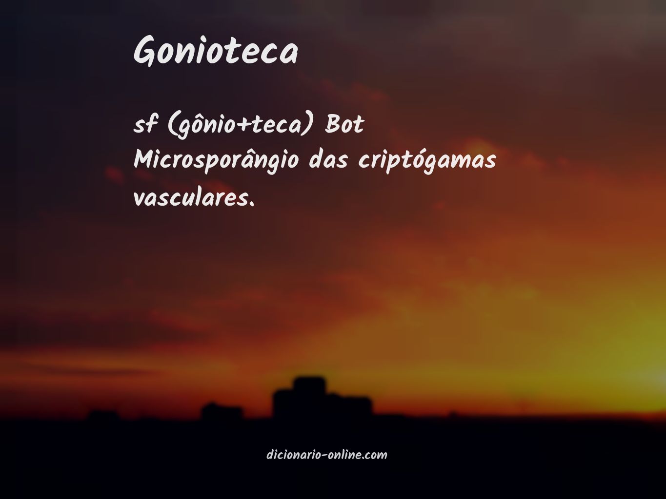 Significado de gonioteca