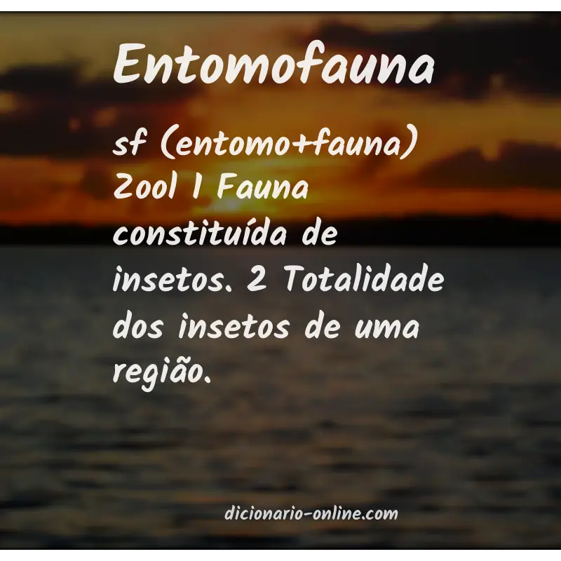 Significado de entomofauna