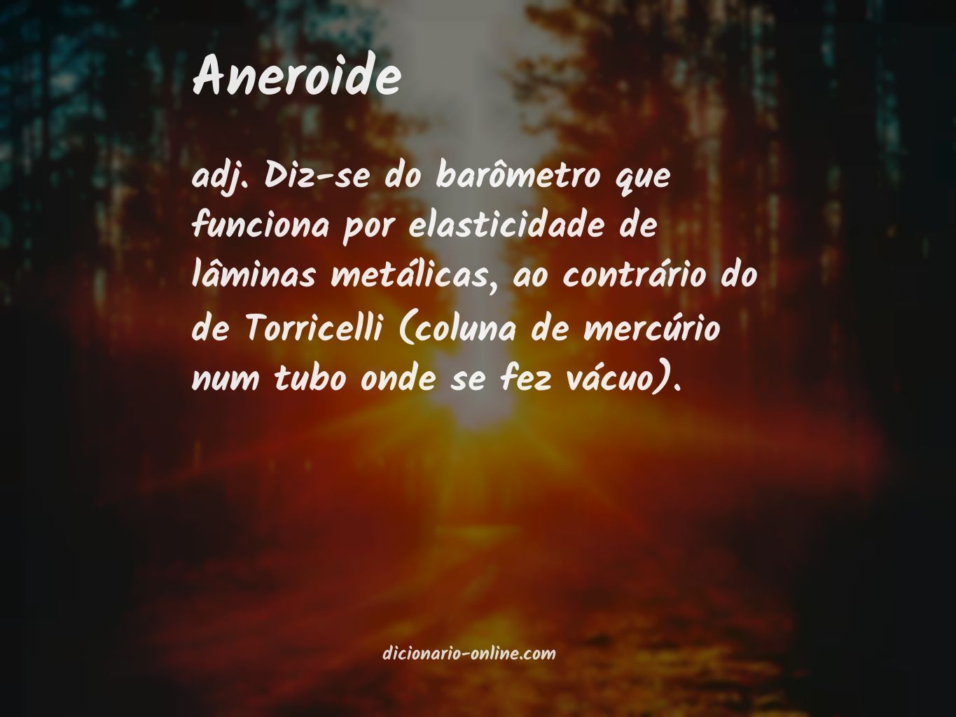 Significado de aneroide