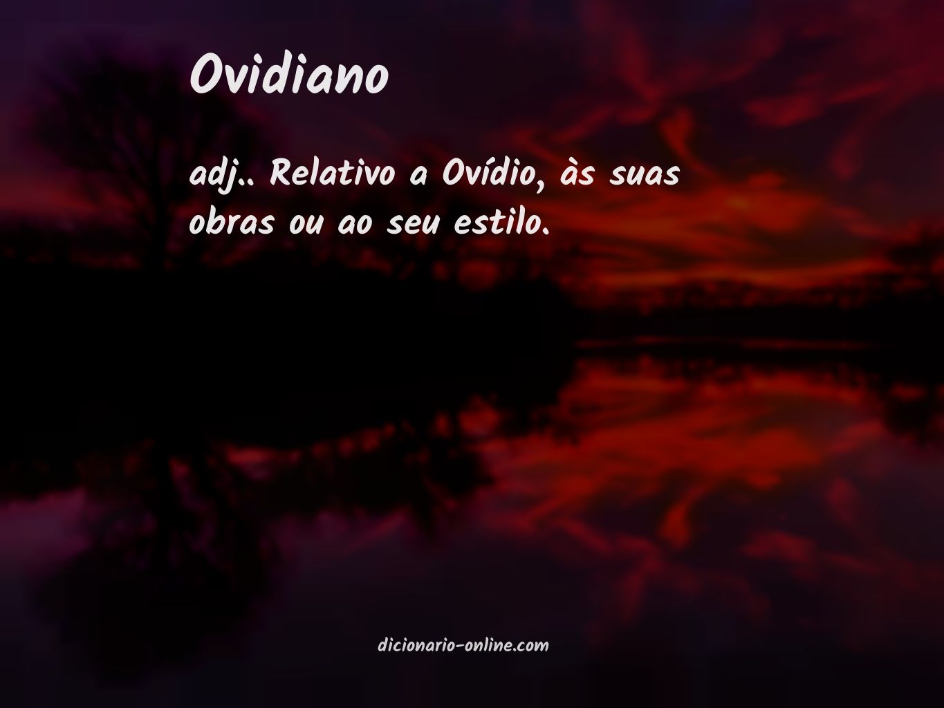 Significado de ovidiano