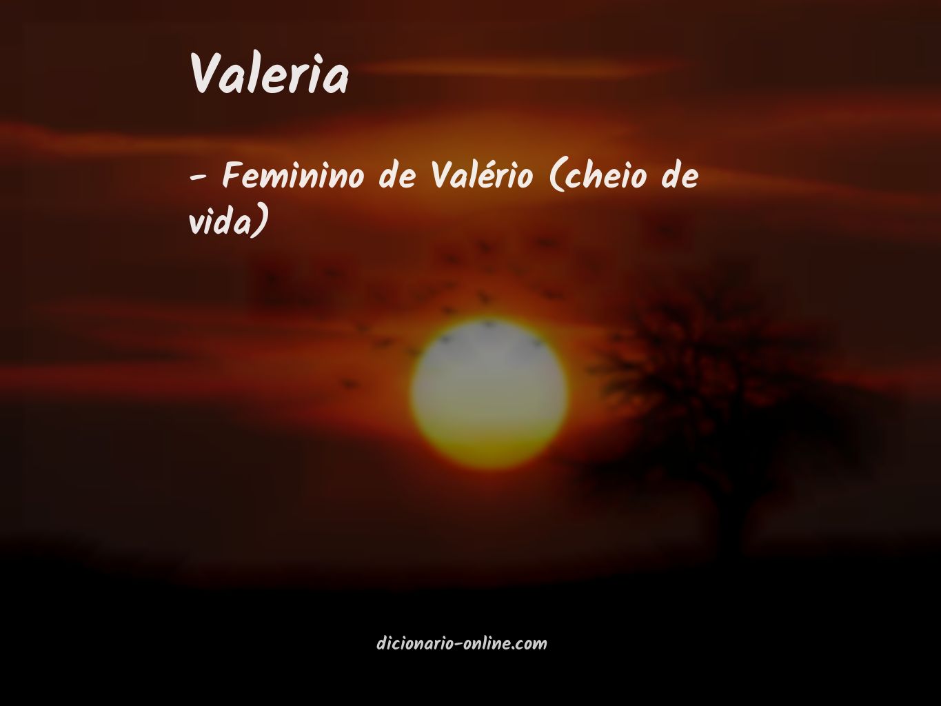 Significado de valeria