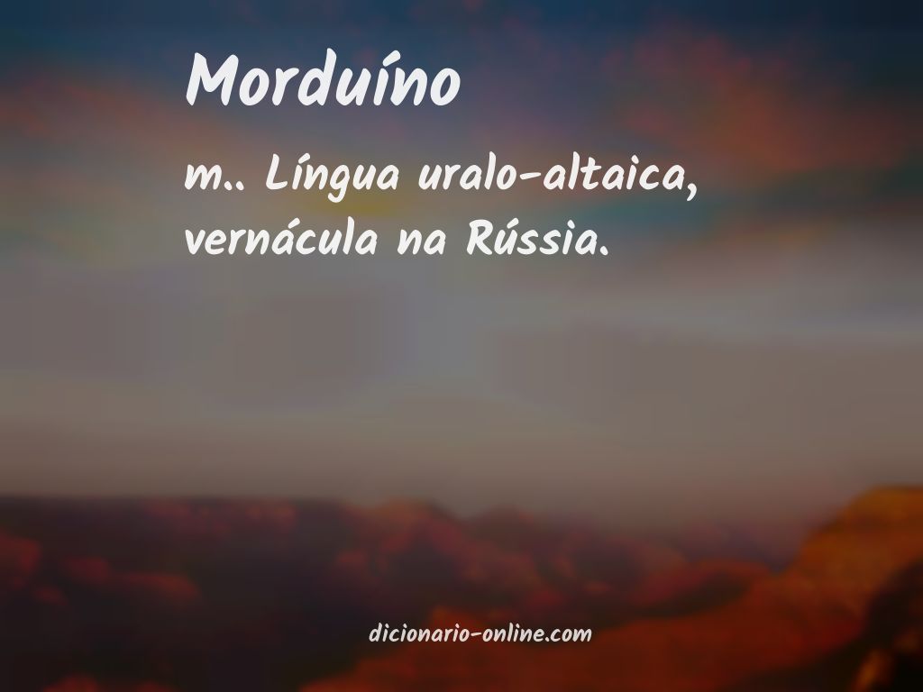 Significado de morduíno