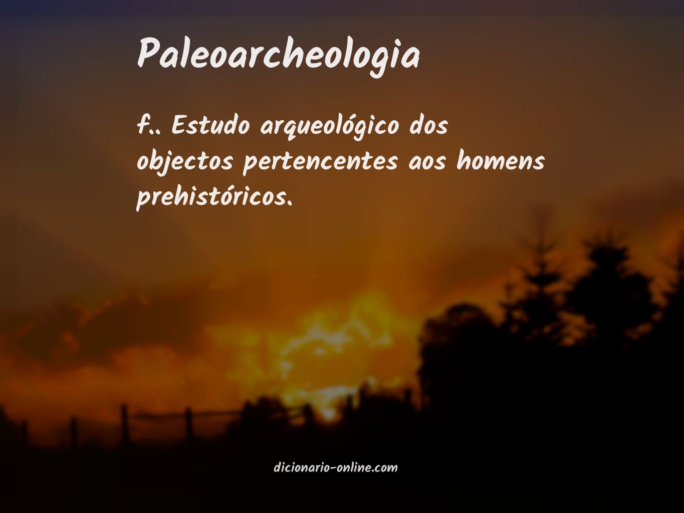 Significado de paleoarcheologia