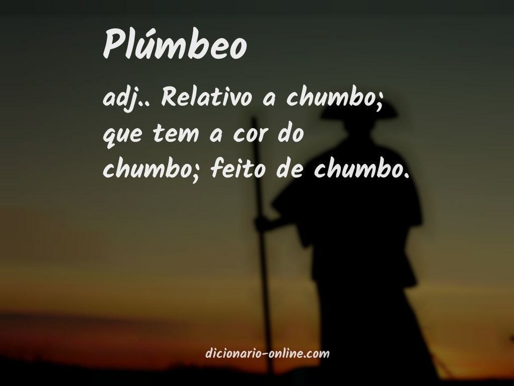 Significado de plúmbeo