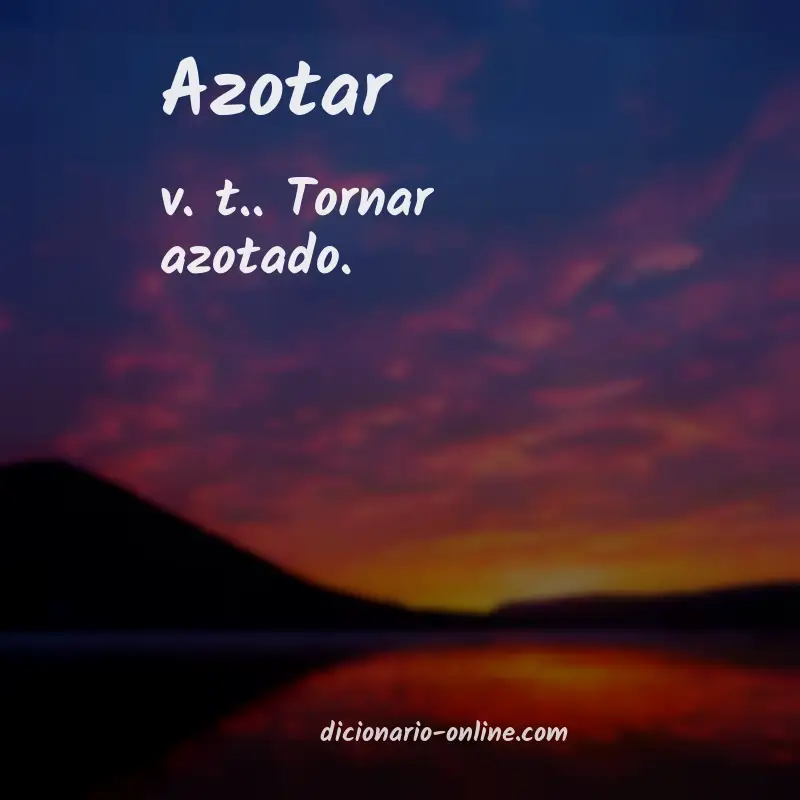Significado de azotar