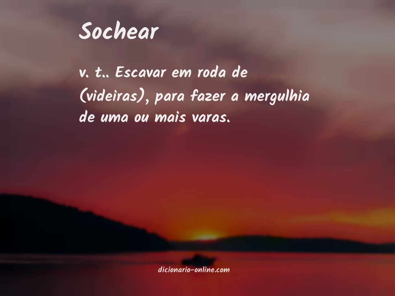 Significado de sochear