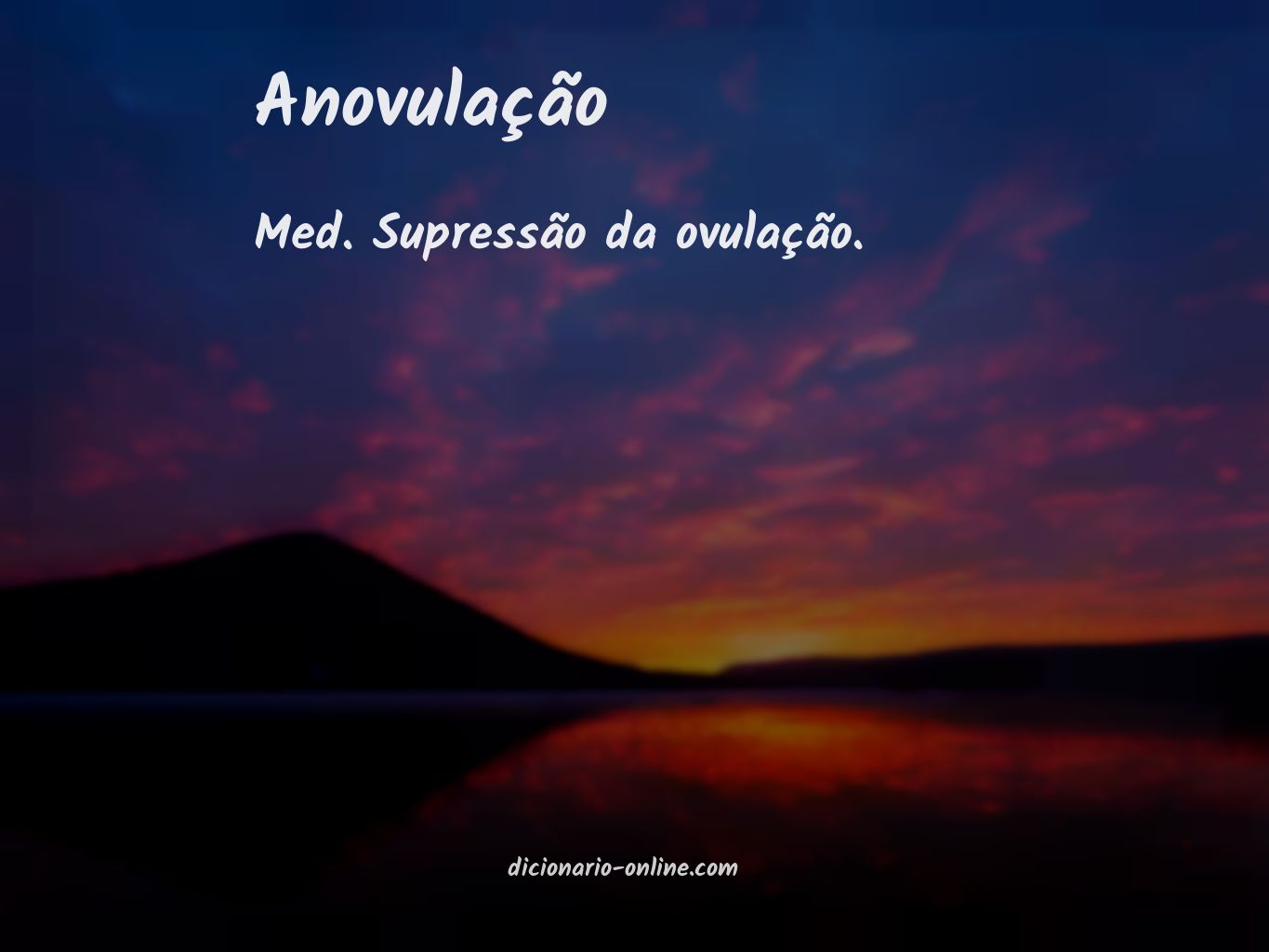 Significado de anovulação