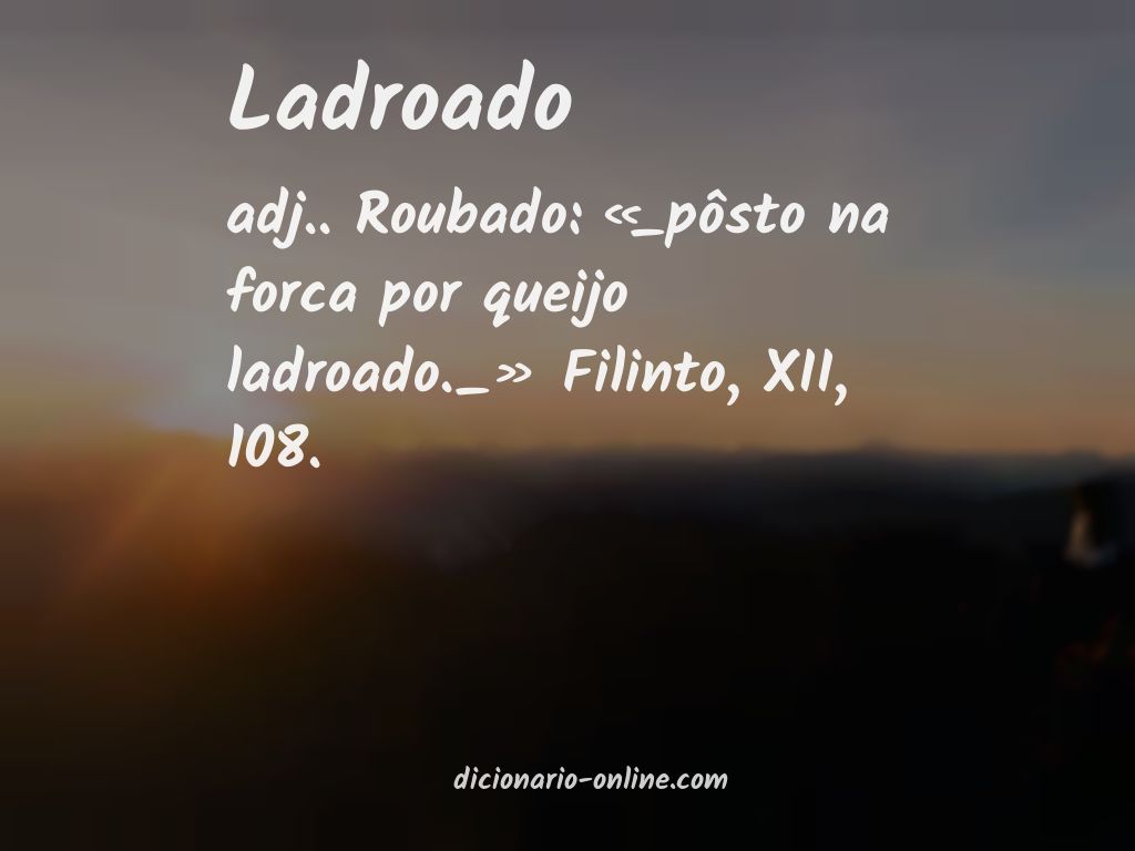 Significado de ladroado