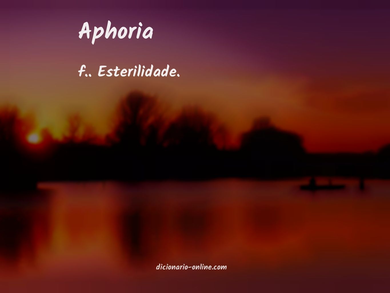 Significado de aphoria