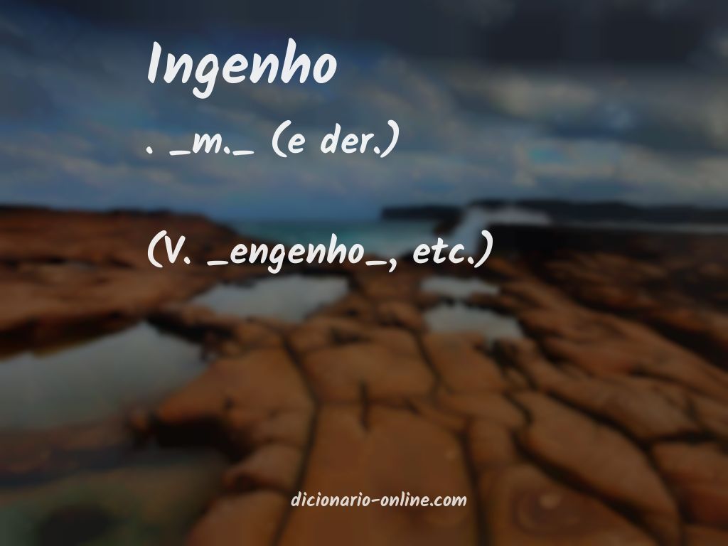 Significado de ingenho