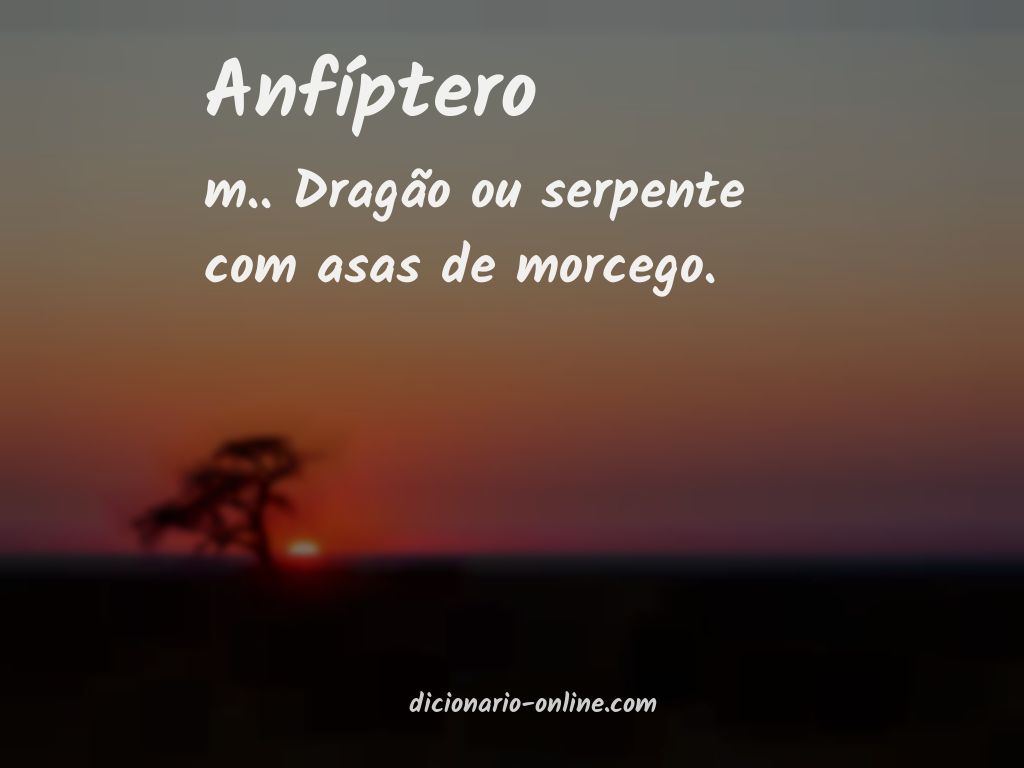 Significado de anfíptero