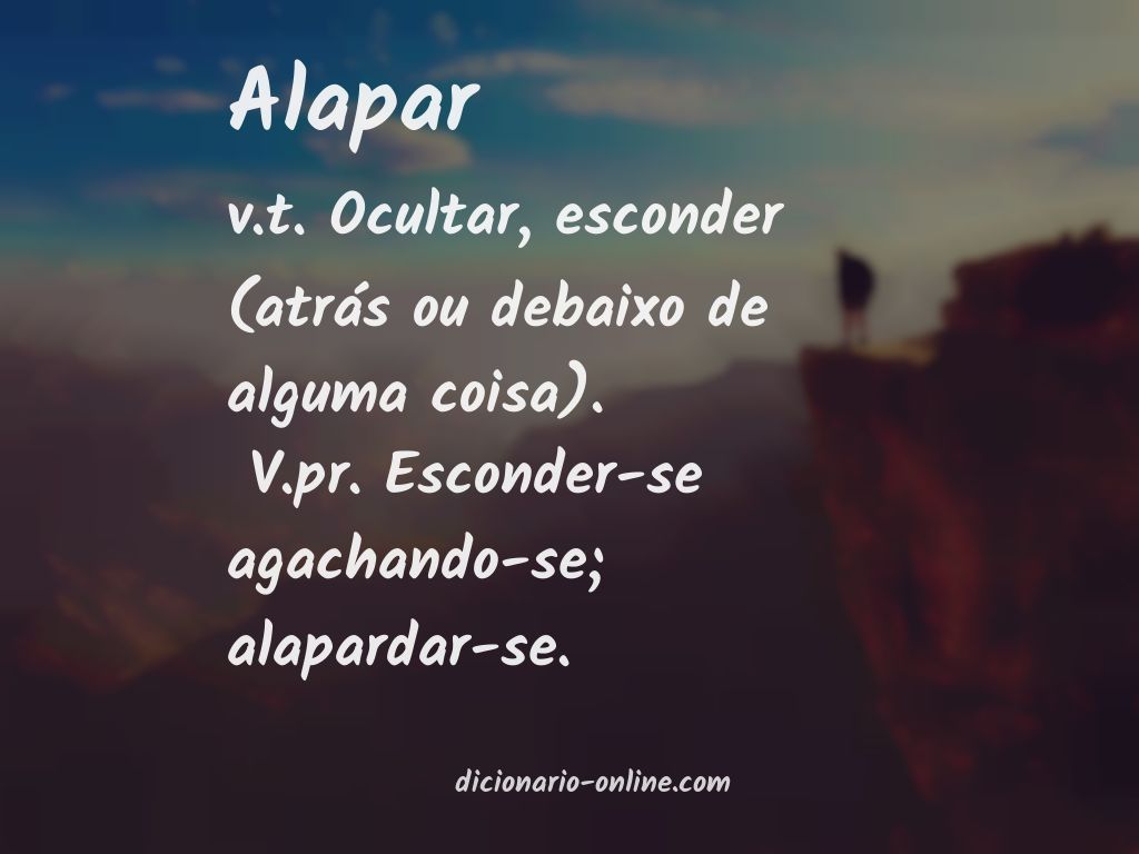 Significado de alapar