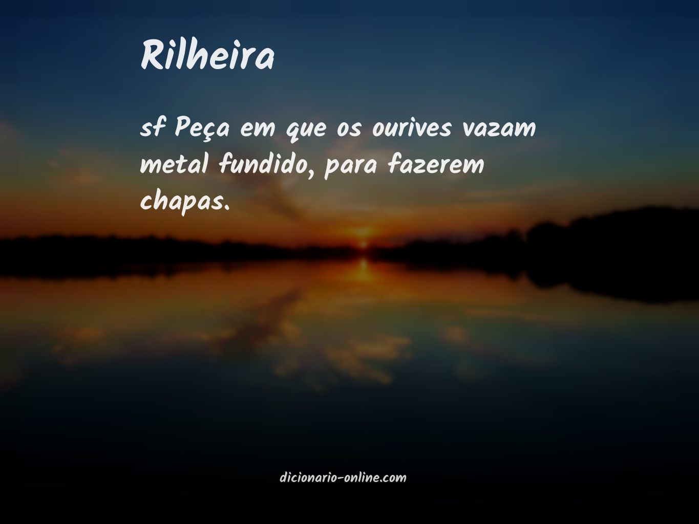 Significado de rilheira