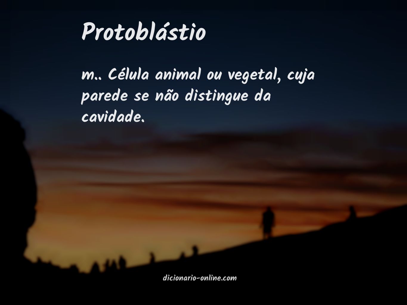 Significado de protoblástio