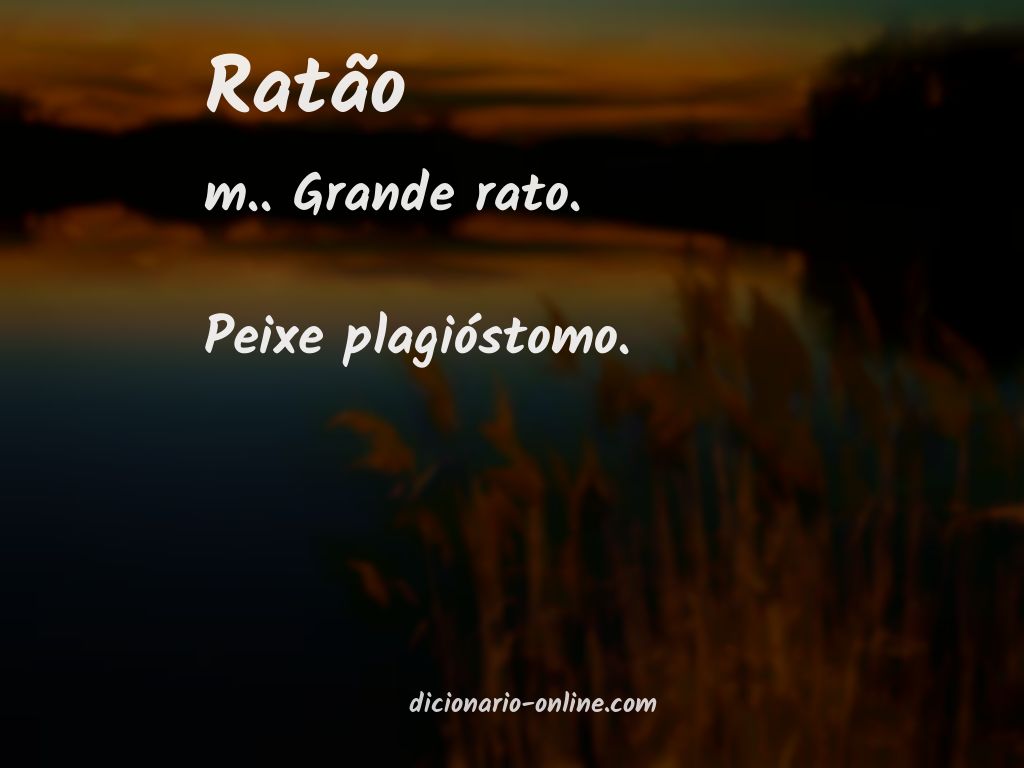 Significado de ratão