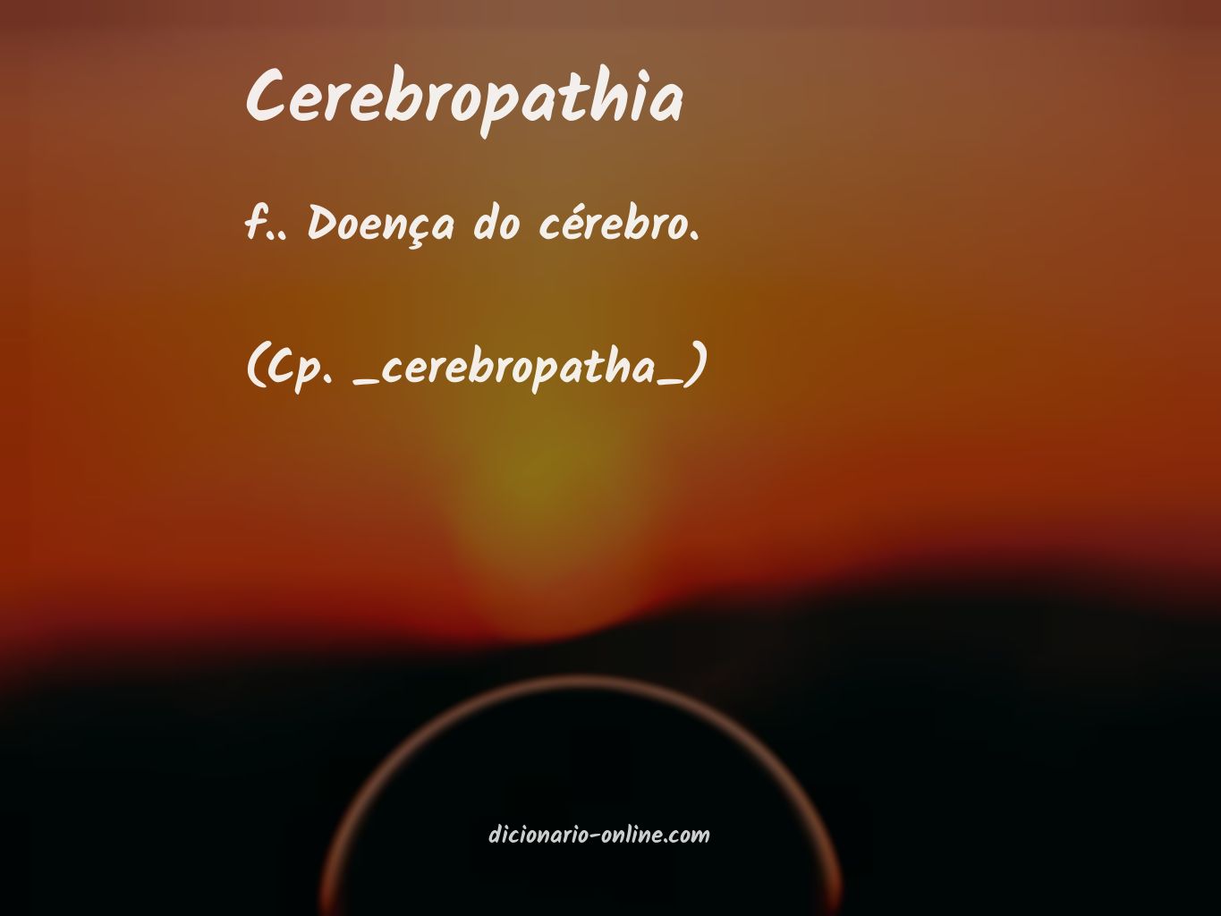 Significado de cerebropathia