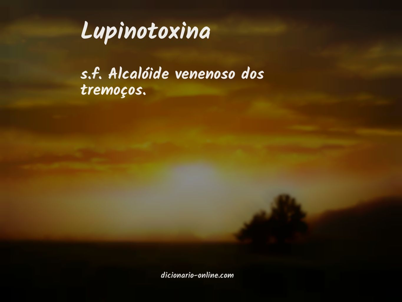Significado de lupinotoxina