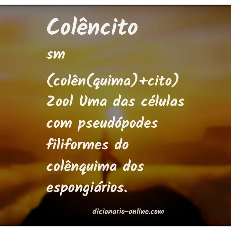 Significado de colêncito