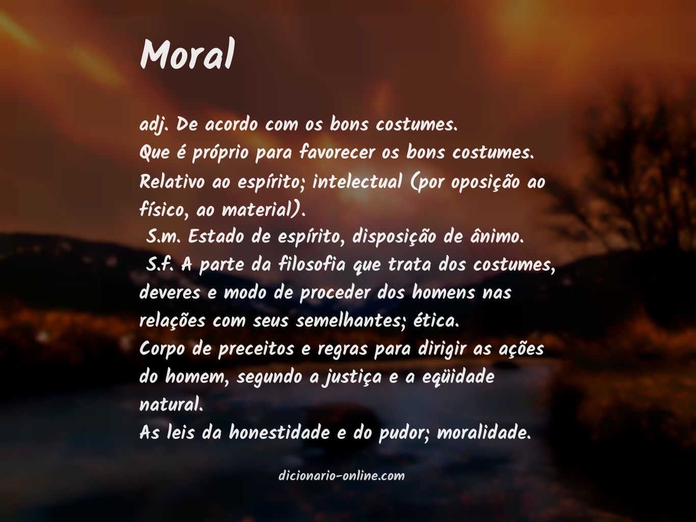 Significado de moral