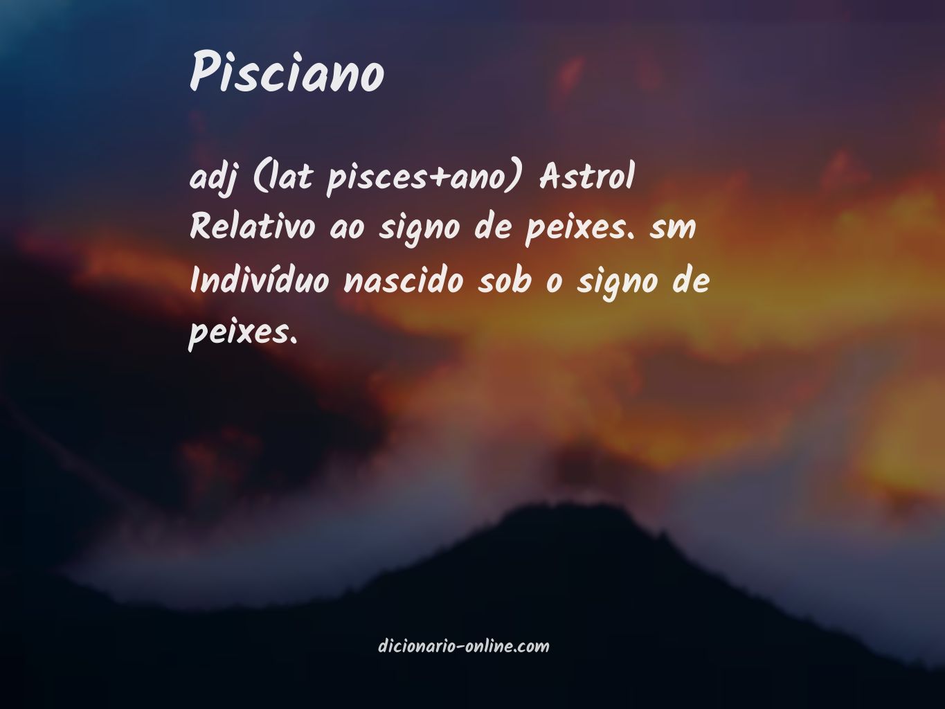 Significado de pisciano